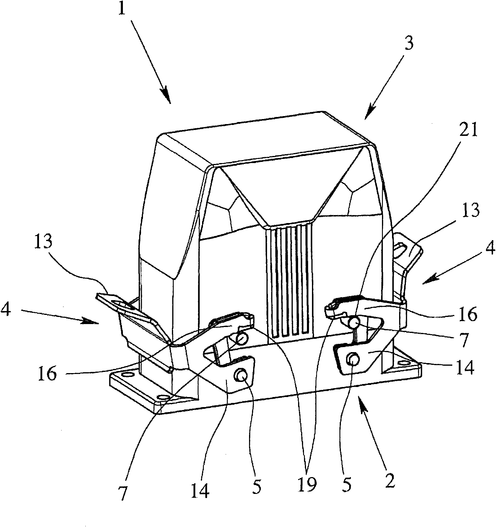 Electrical plug-in connector and interlocking clip for interlocking of two housing parts