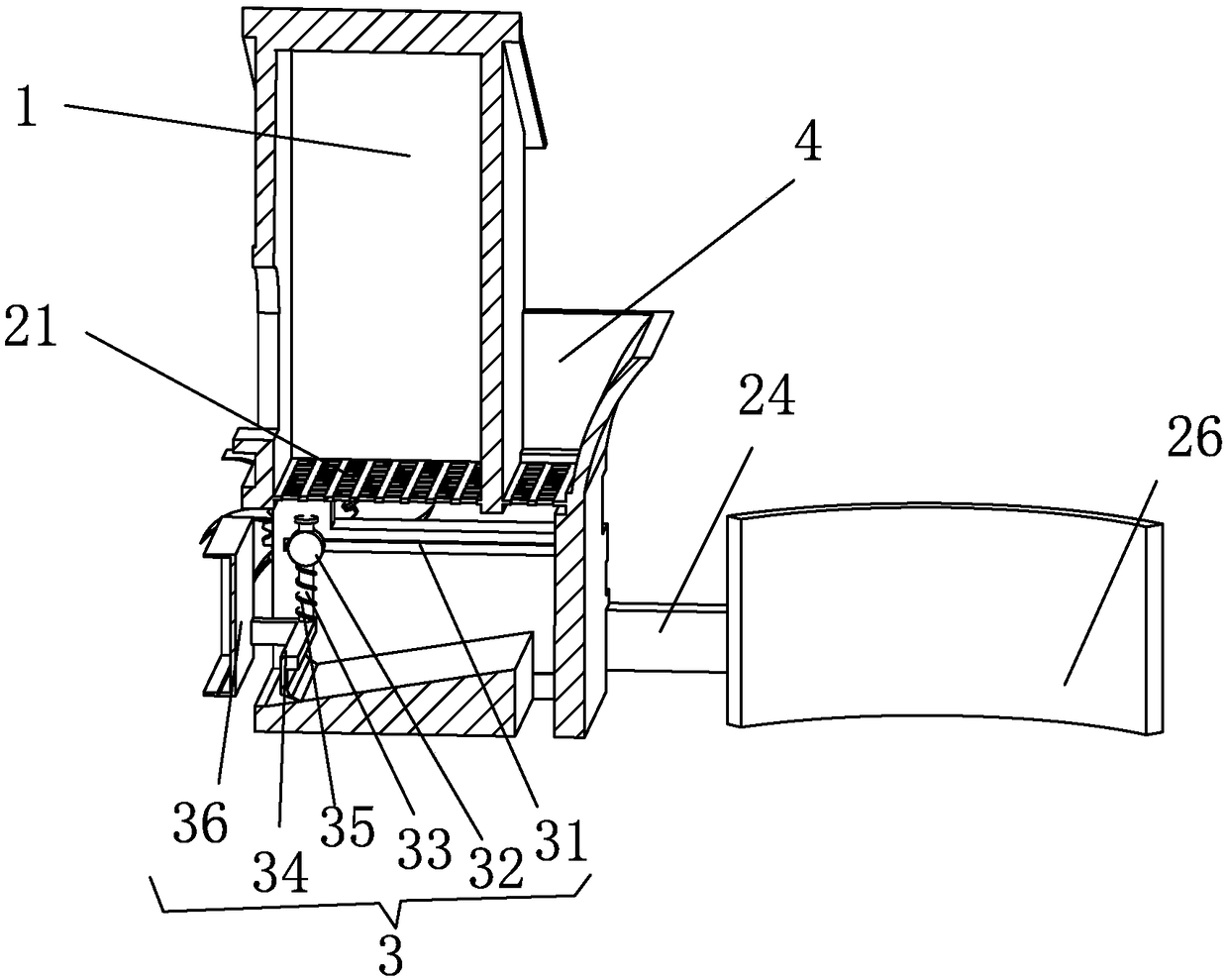 Artificial bird nest with automatic bird dropping cleaning function