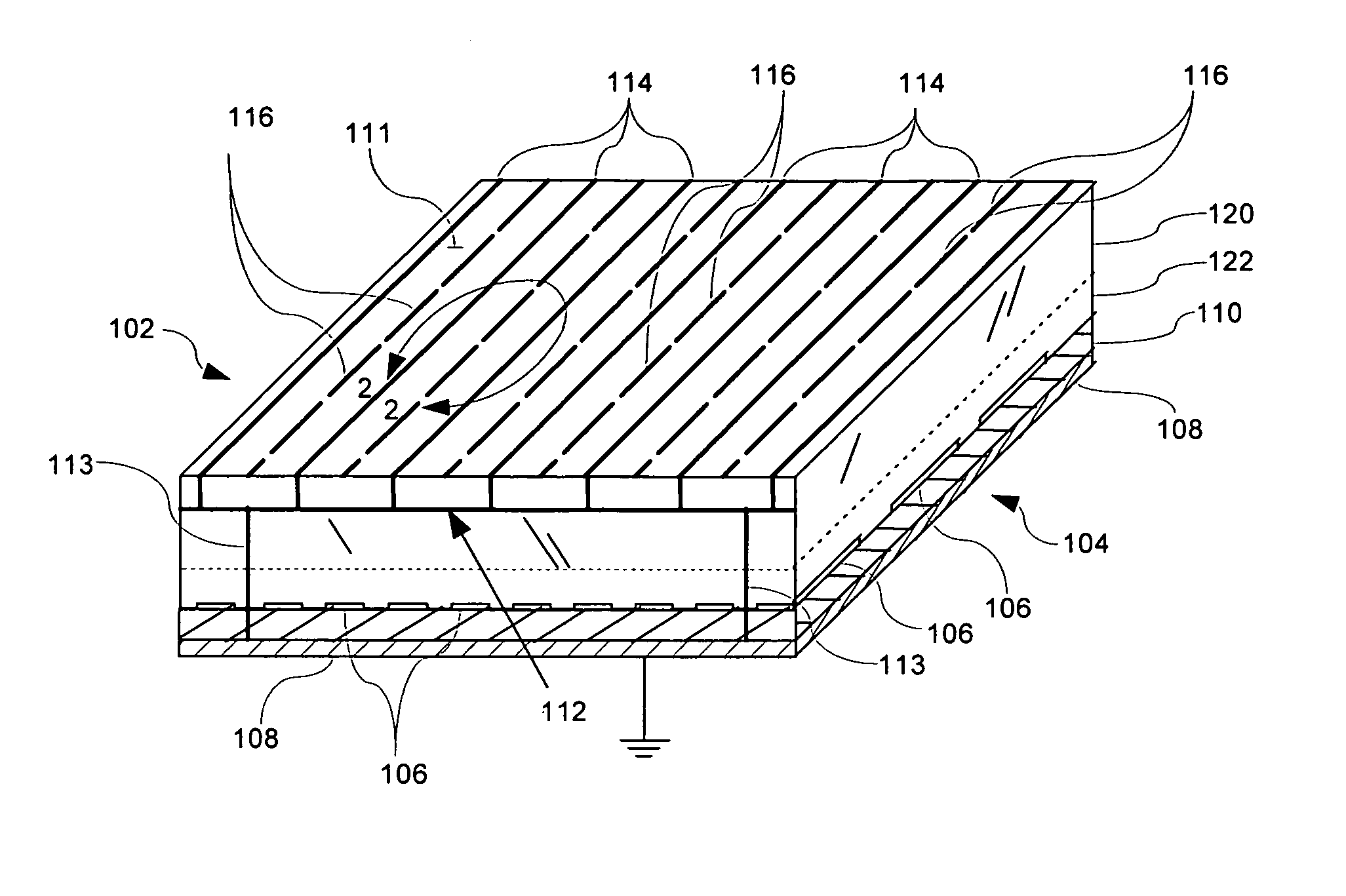 Radome with detuned elements and continuous wires