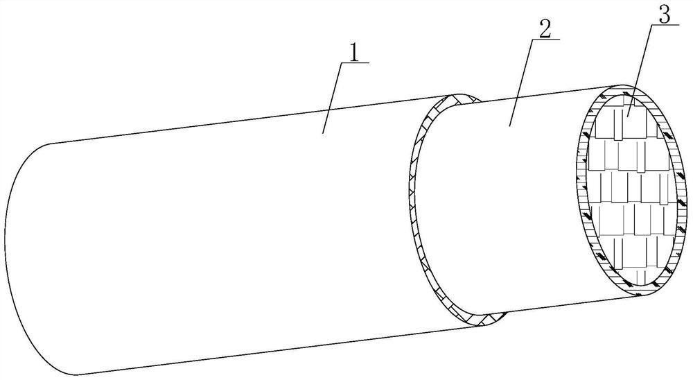 Flexible insulating fireproof cable provided with metal sheath