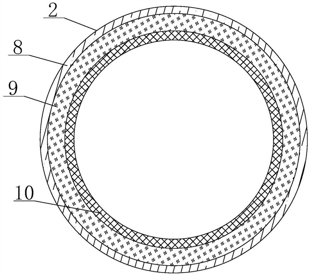 Flexible insulating fireproof cable provided with metal sheath