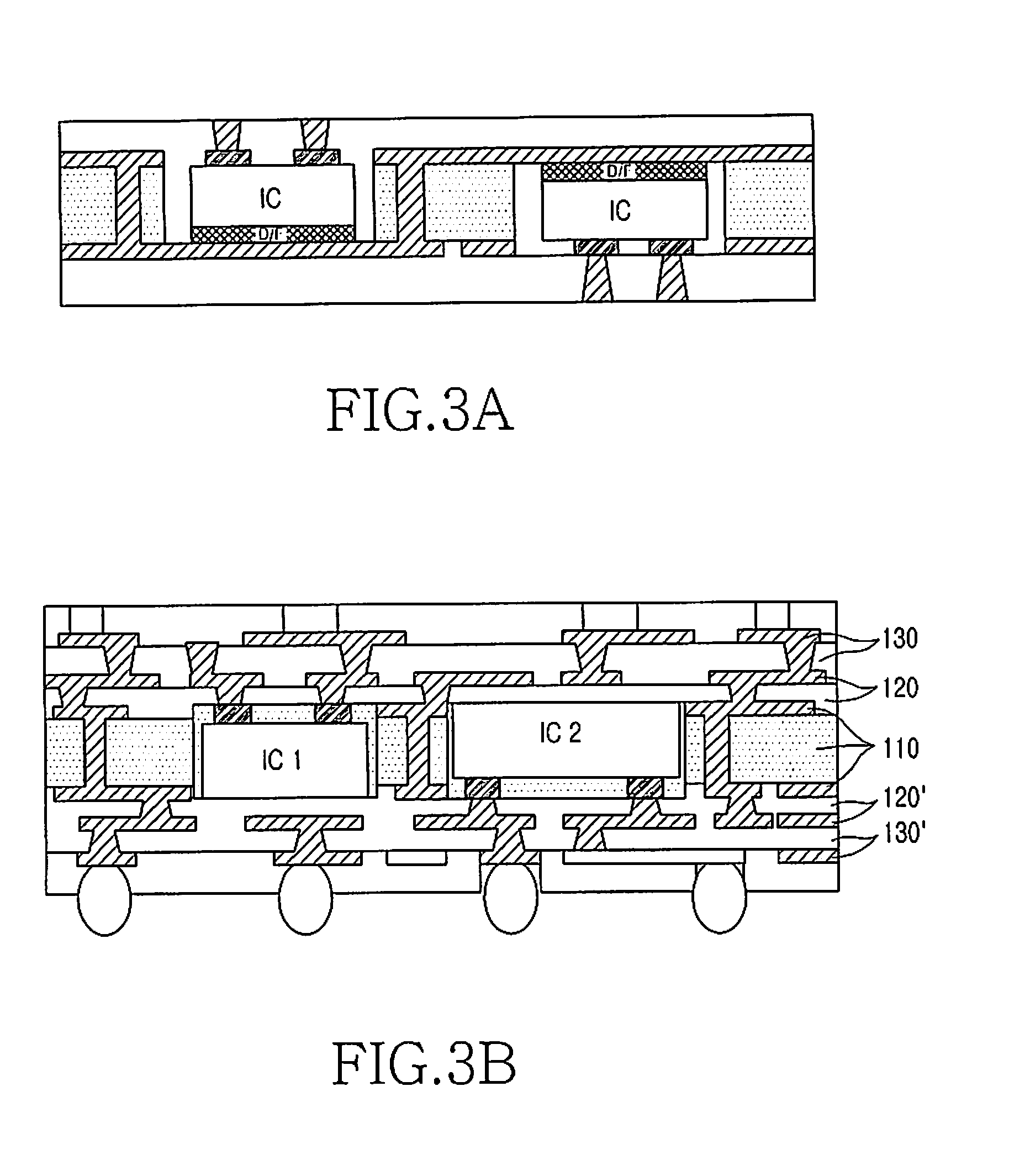 Printed circuit board having built-in integrated circuit package and fabrication method therefor