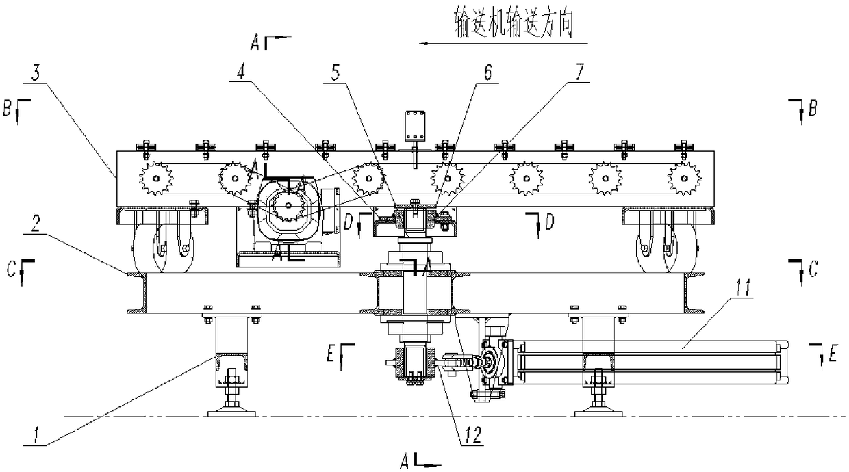 Pneumatic steering conveyor