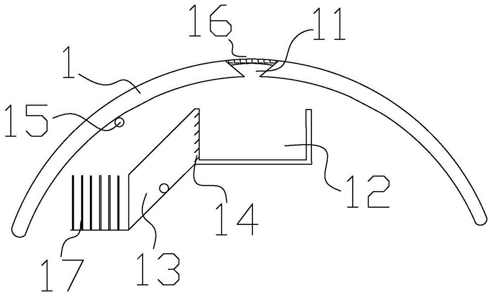 A street lamp lampshade with rainy day lighting function