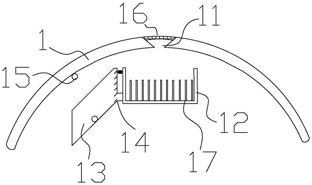 A street lamp lampshade with rainy day lighting function