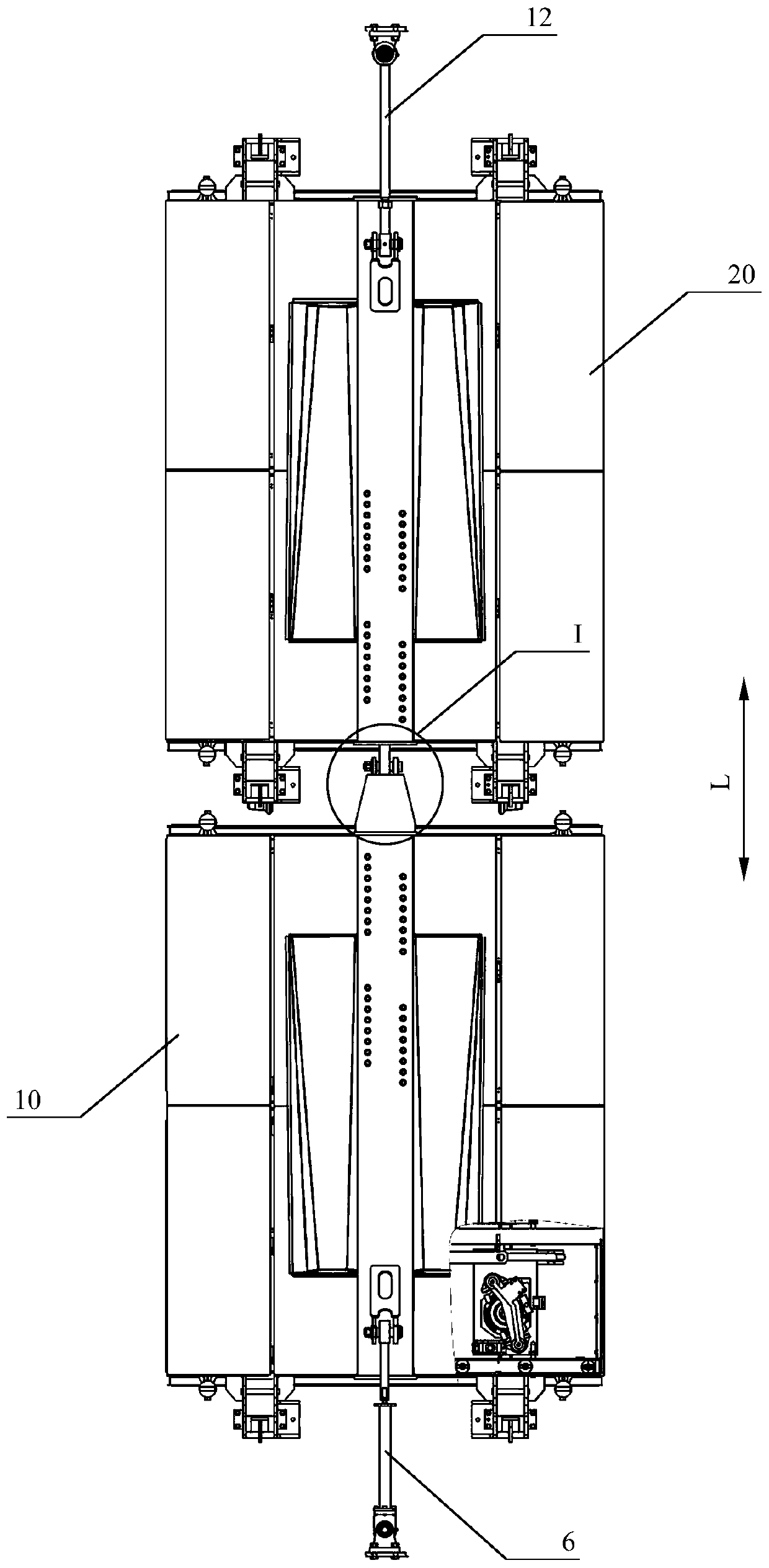 Subway steel rail grinding wagon