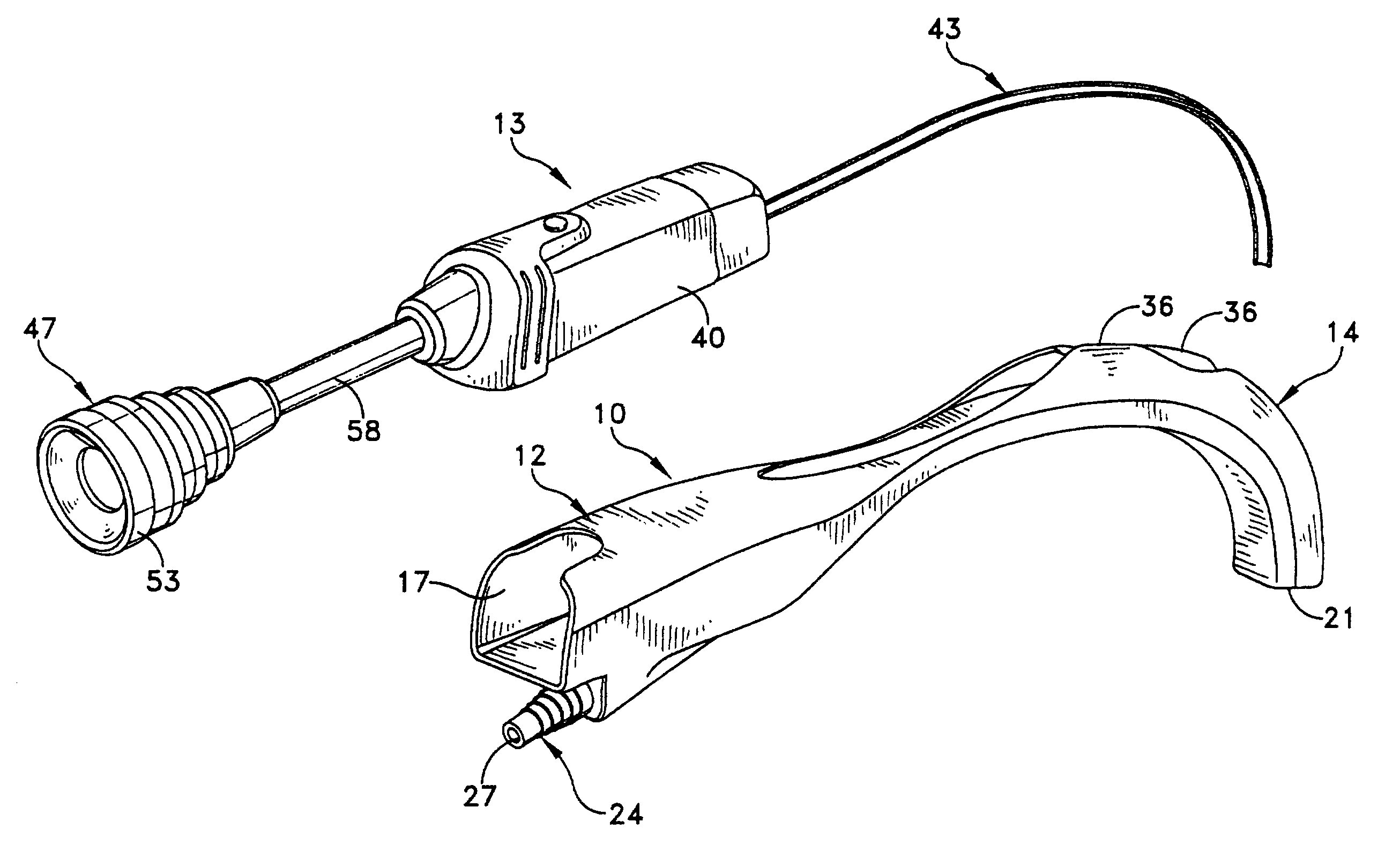 Laryngoscope with multi-directional eyepiece