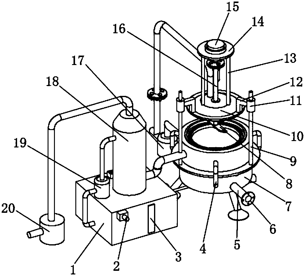 Energy-saving environmental-friendly type asphalt dissolving furnace having function of heat recovery