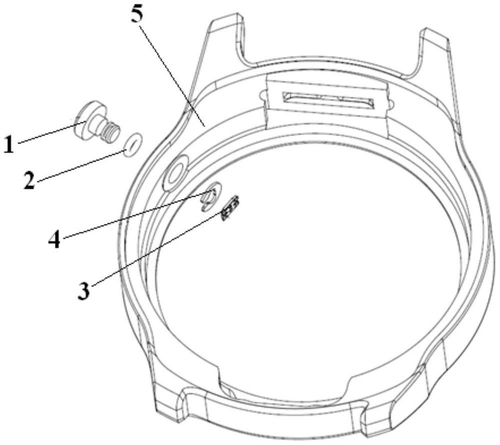 Operation key structure and mobile terminal equipment with it