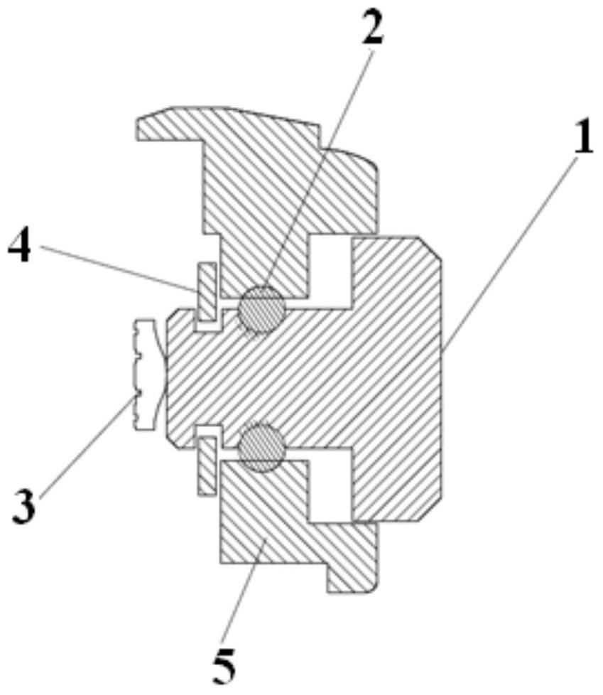 Operation key structure and mobile terminal equipment with it