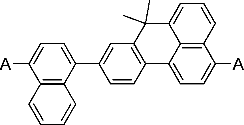 Organic blue luminescent material, and preparation method and application thereof