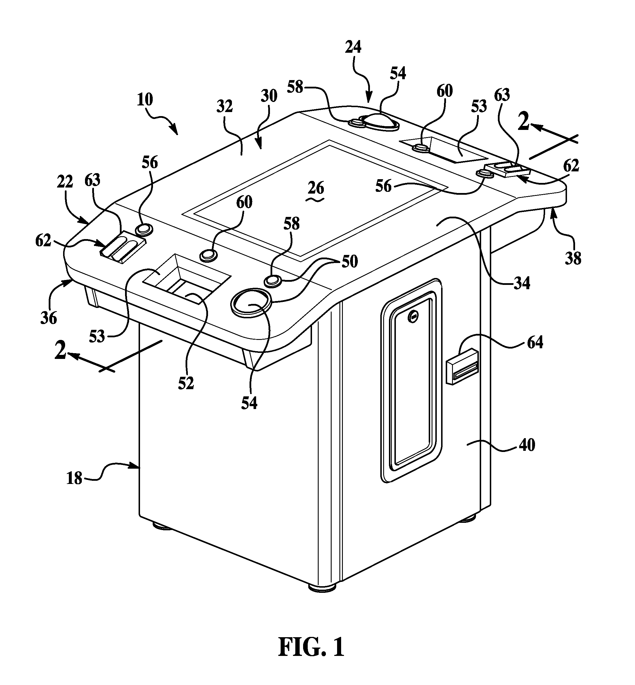 Head to head electronic poker game assembly and method of operation