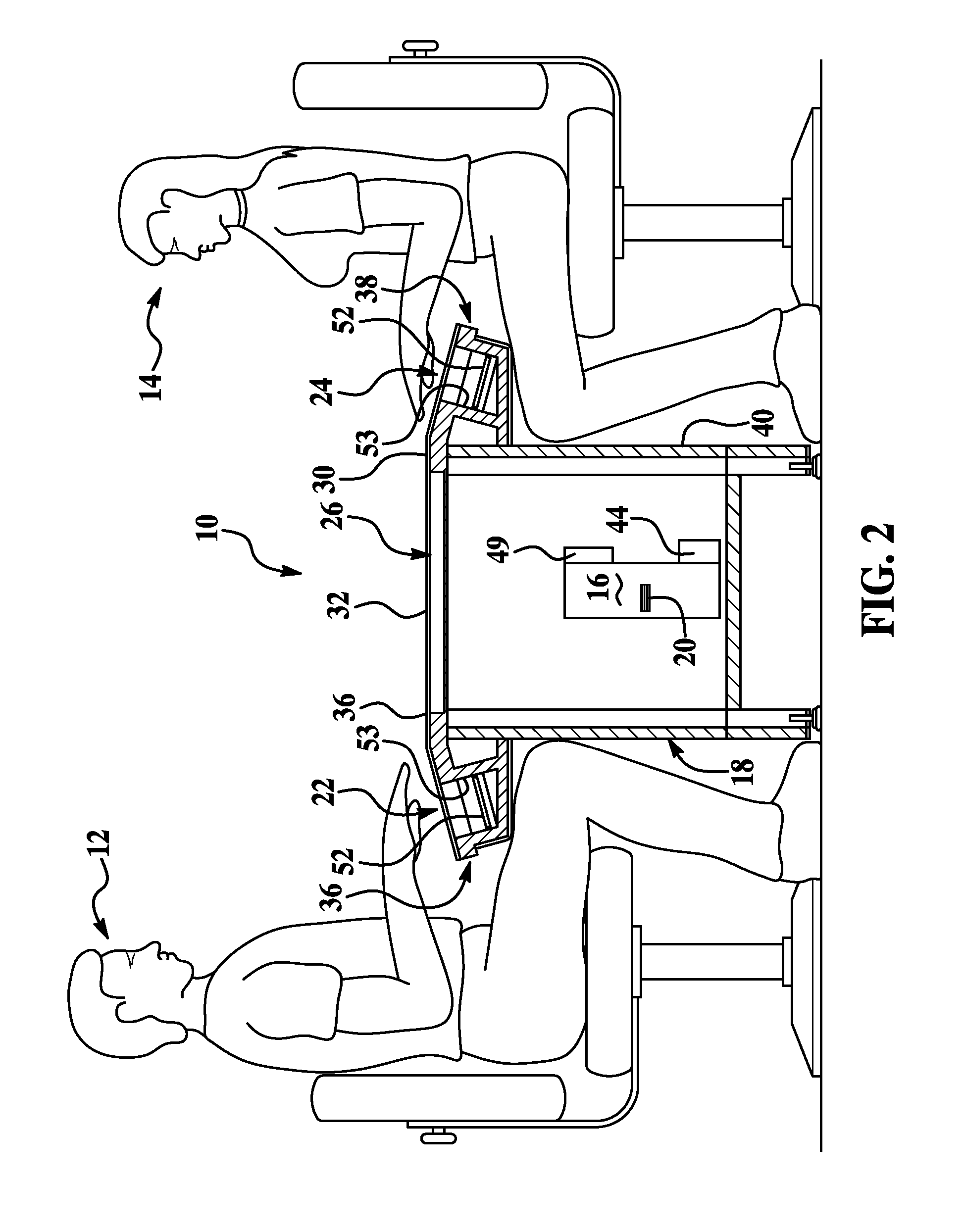 Head to head electronic poker game assembly and method of operation