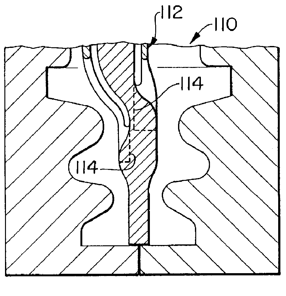 Method of configuring a ceramic core for casting a turbine blade