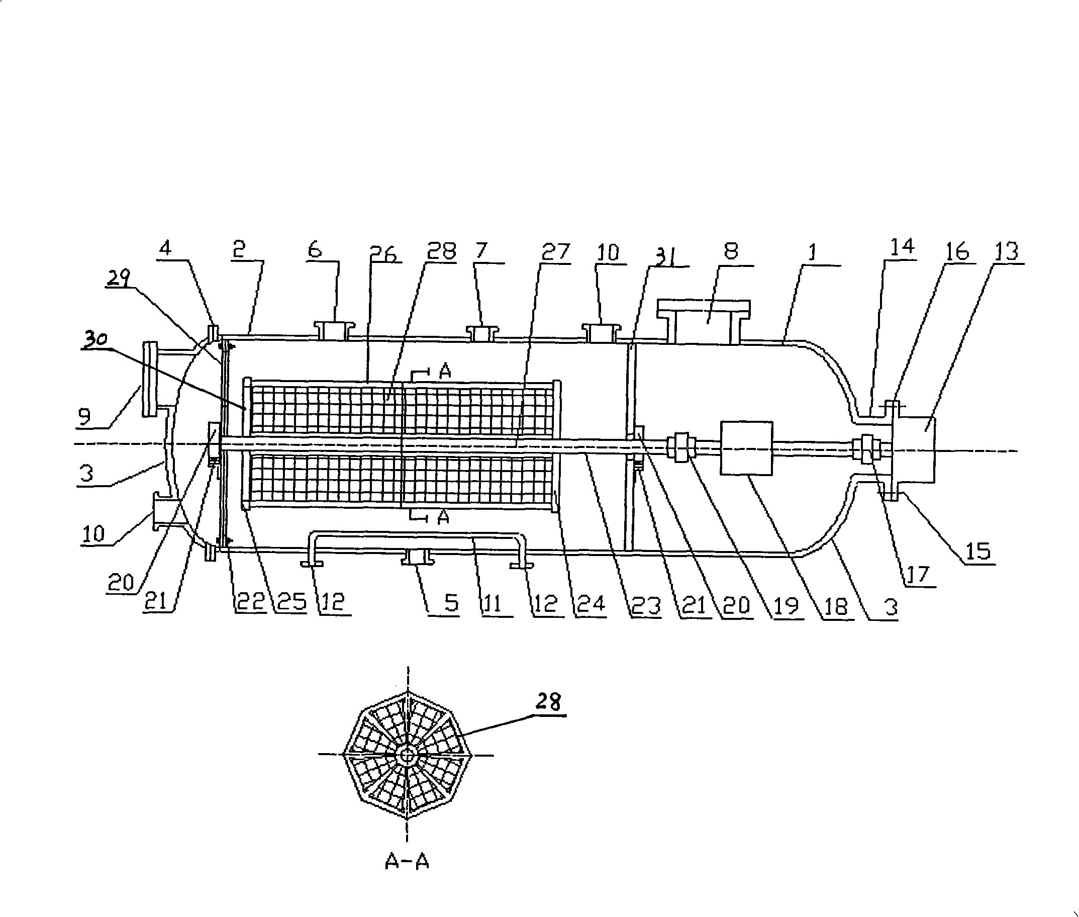 Apparatus for processing fiber and yarn by liquid ammonia