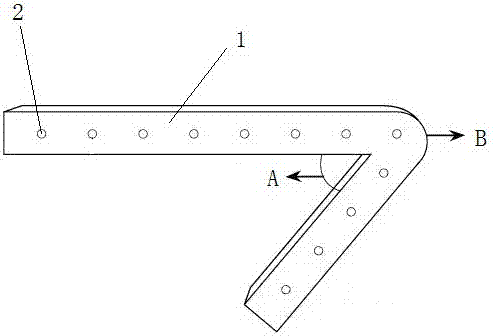 L-shaped nasal stent