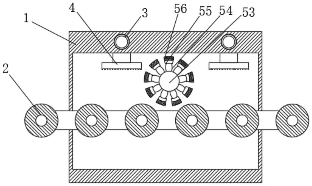 Cleaning and scrubbing device for street lamp plate processing