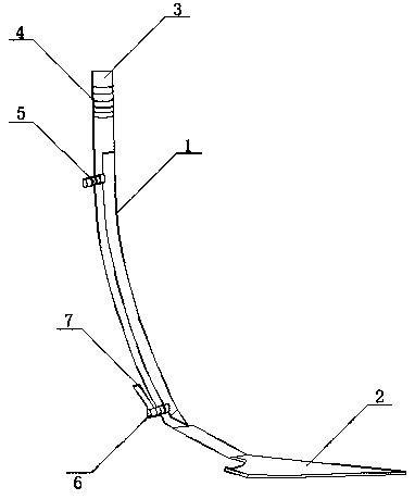 Bionic resistance reduction type cornfield subsoiler