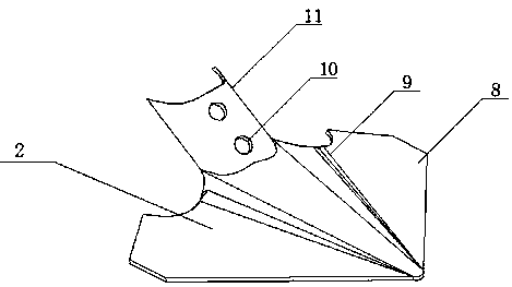 Bionic resistance reduction type cornfield subsoiler