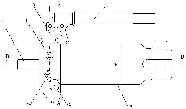 Internal circulation hydraulic telescopic cylinder