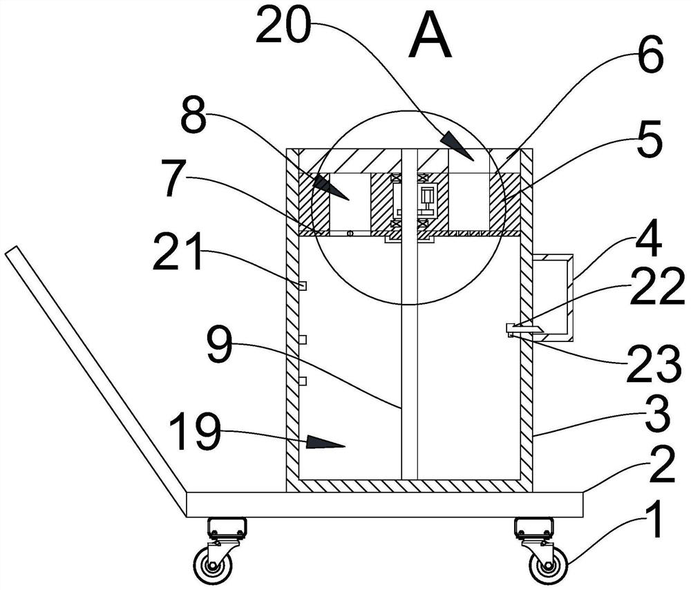 Conveying device for infectious disease department