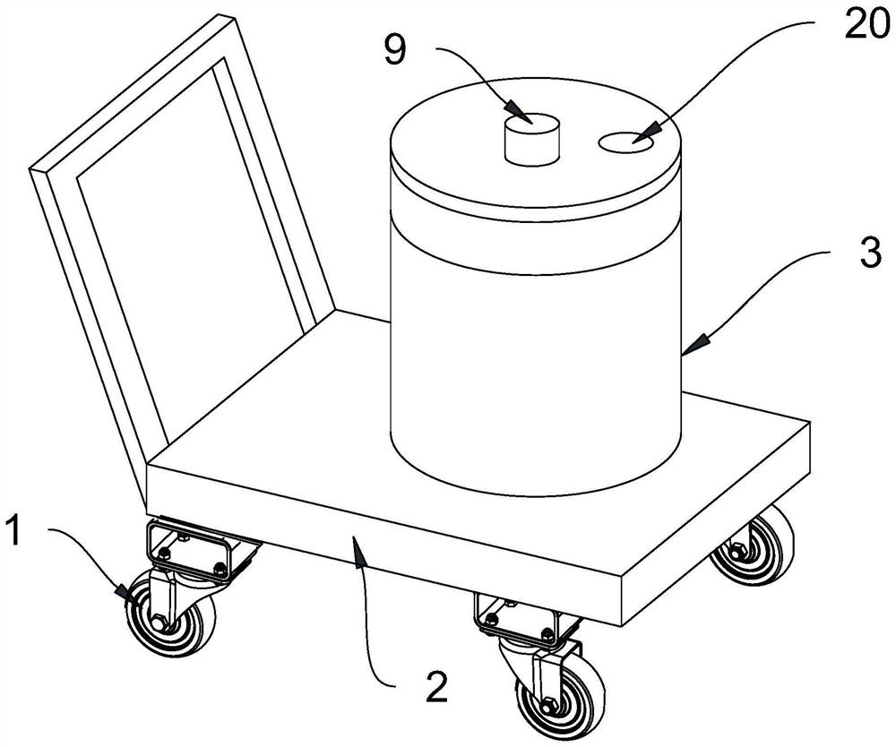 Conveying device for infectious disease department