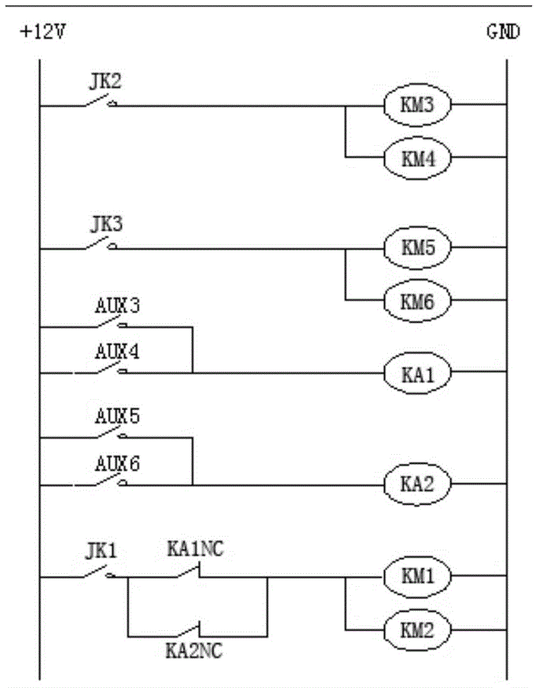 Double-gun power distribution direct current charger protective device