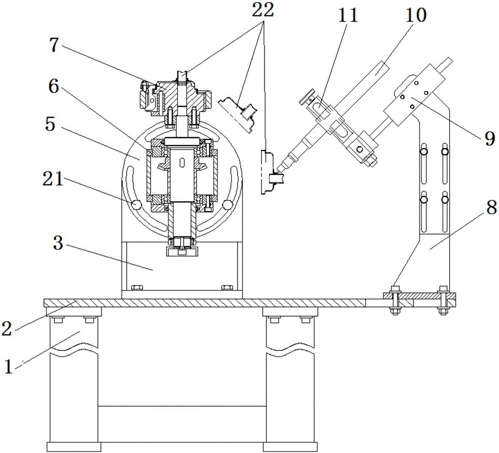 Special precise and quick locating welding machine for disc-shaped parts