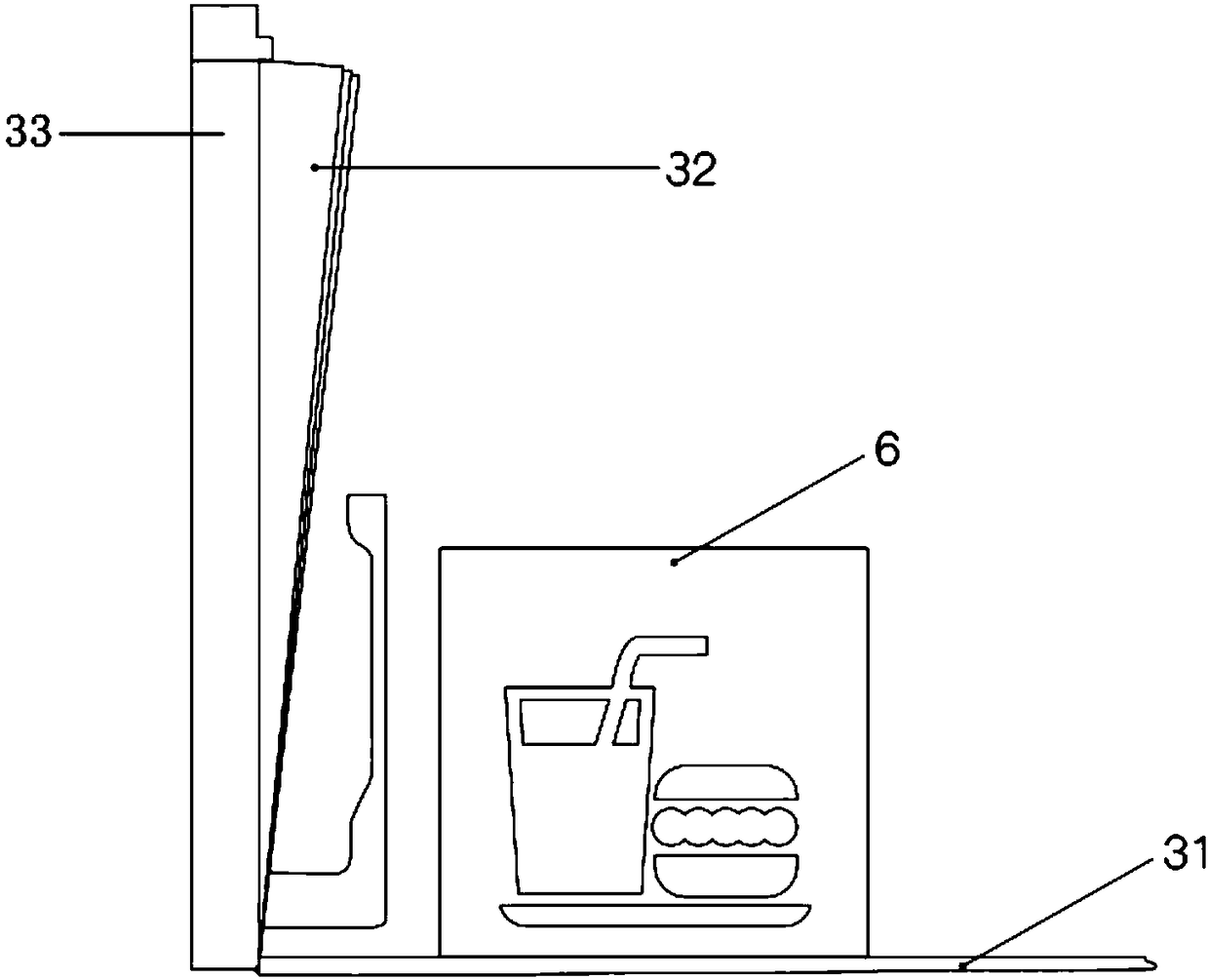 Smart door with functions of receiving take-out foods and express packages