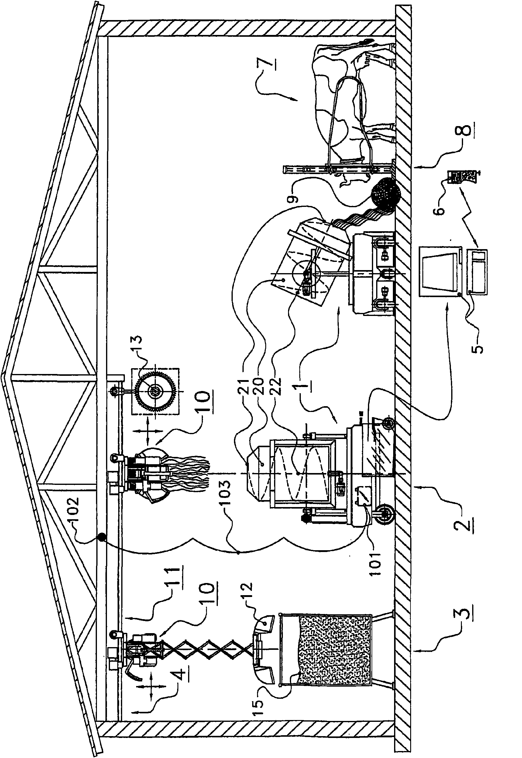 Feed wagon for feeding animals such as cows