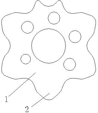 Clamp for five-star pulling plate milling