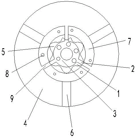 Clamp for five-star pulling plate milling