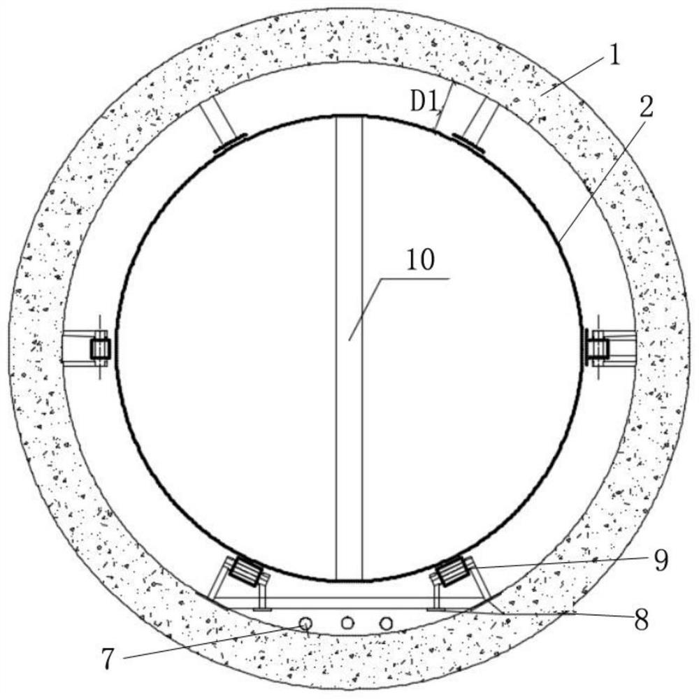 A construction method of self-compacting concrete pouring with hole-piercing pipes