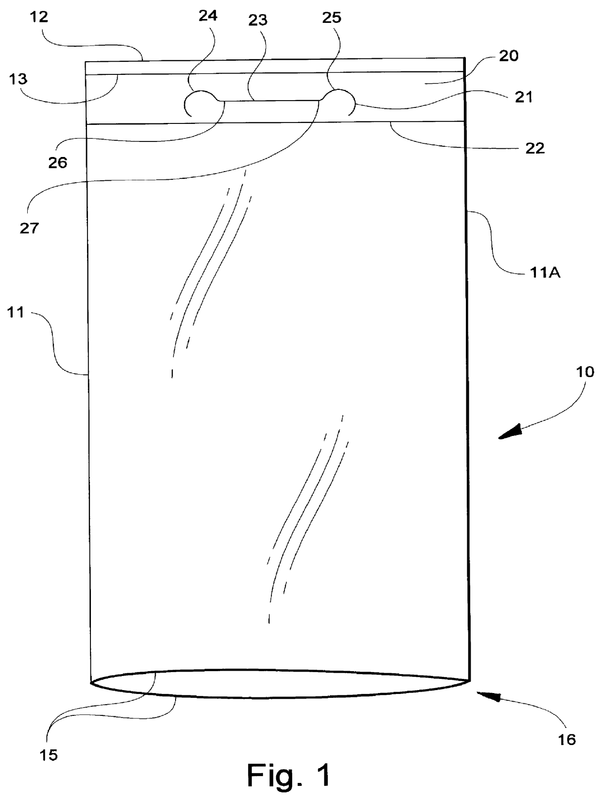 Bag with tear-resistant handle