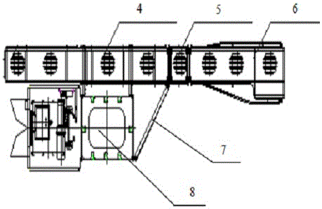 Bridge crane diving platform structure and mounting process thereof