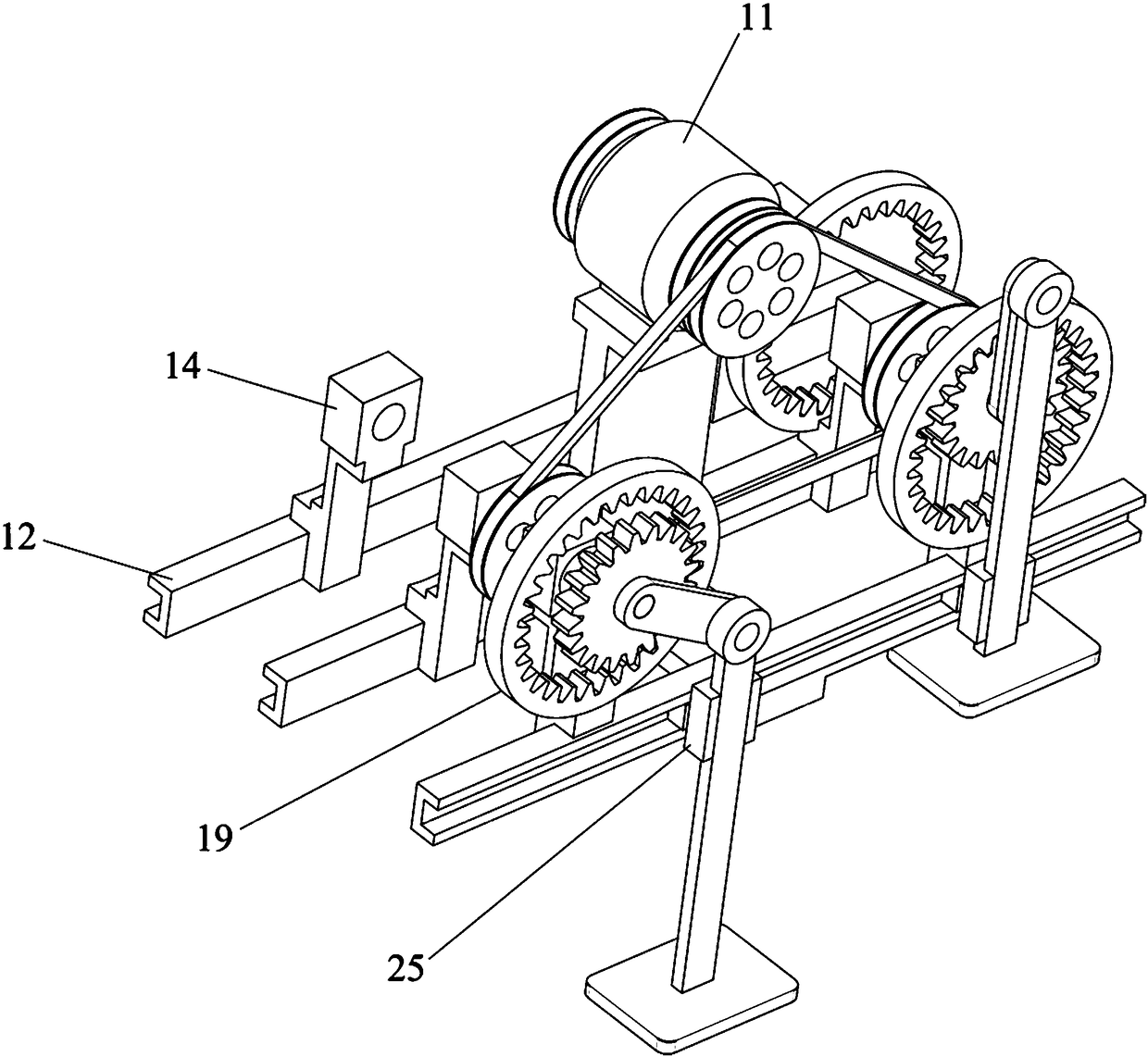 Lighting single-motor walking robot device