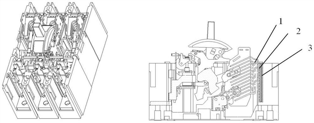 Arc extinguishing device for molded case circuit breaker and molded case circuit breaker