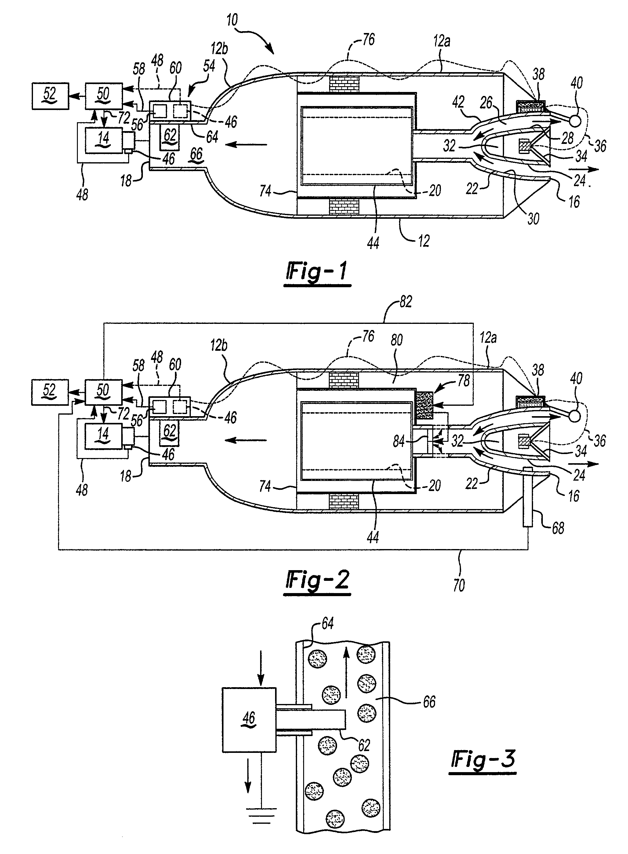 Dust sensing assembly air intake system