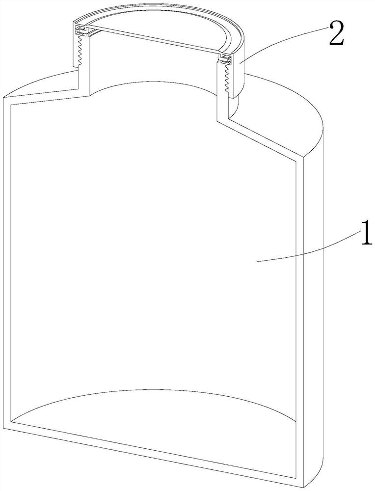 Sealed storage barrel for glue filling