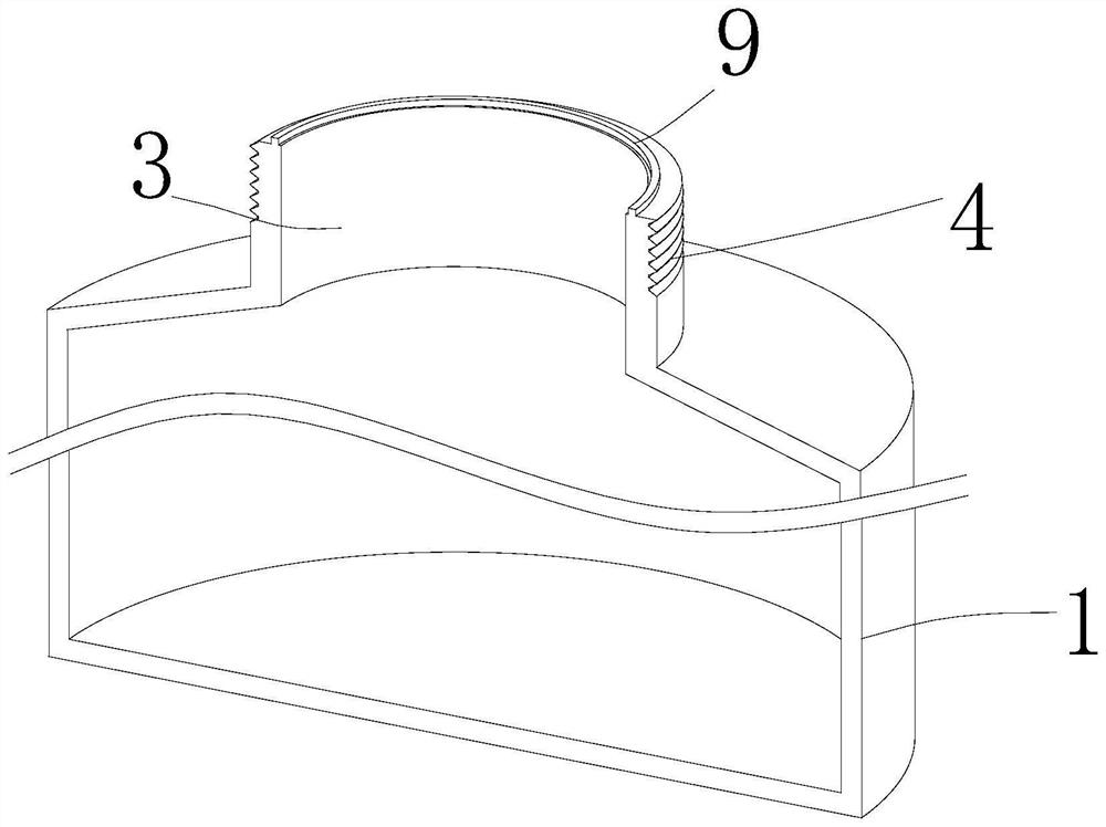 Sealed storage barrel for glue filling