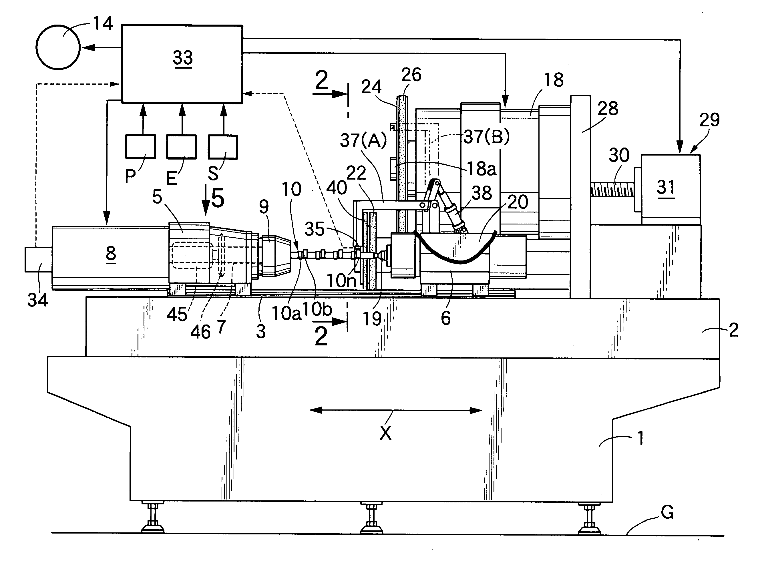 Process and apparatus for grinding work for non-circular rotor, as well as camshaft