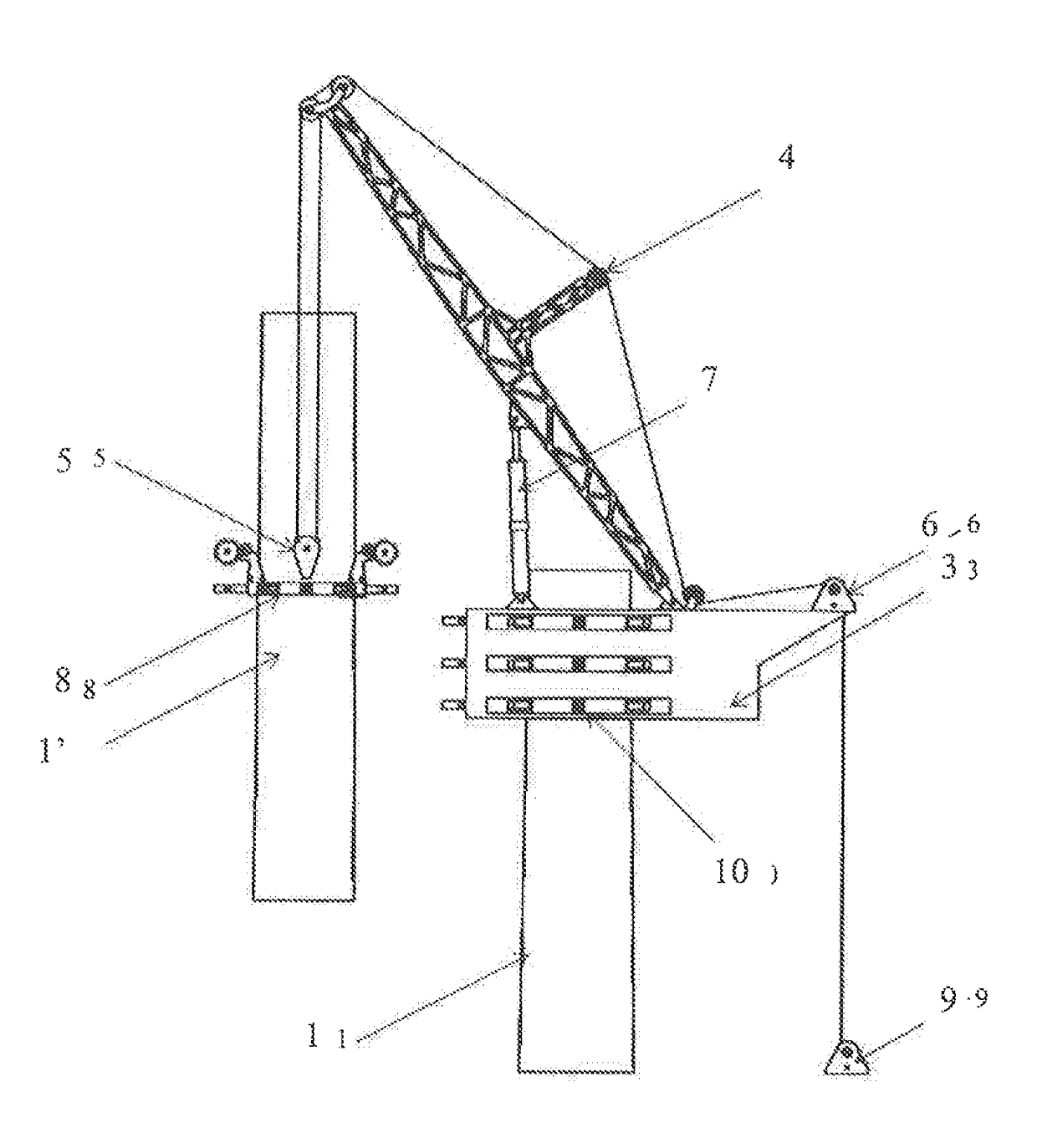 System for assembling/disassembling windmills