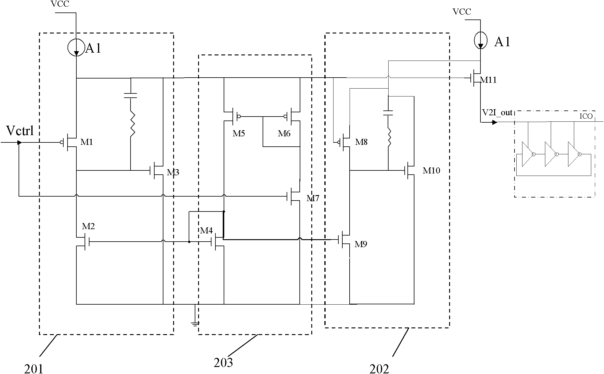 Voltage-to-current converter