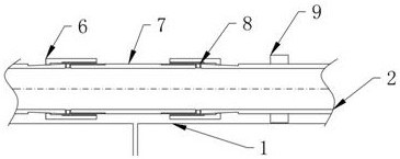 A method for laying a fusion-free double-layer sea pipe monitoring optical cable