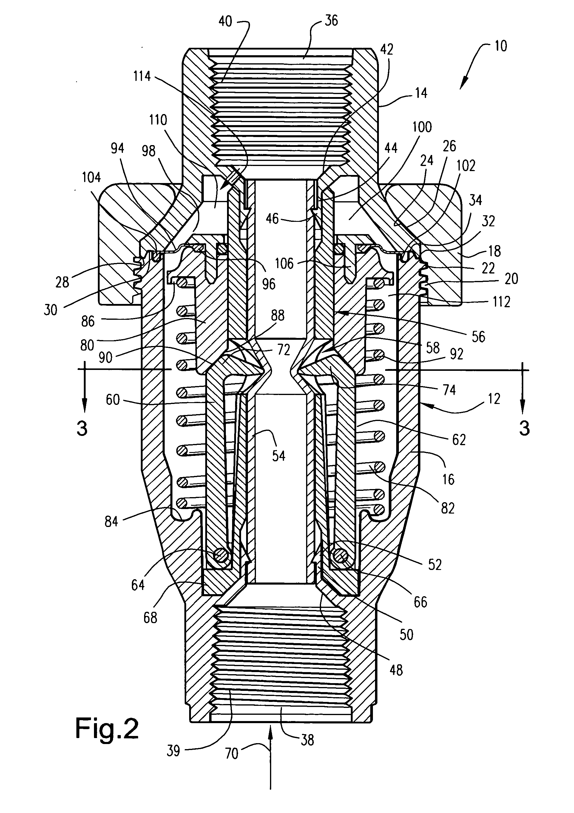 Flow through pressure regulator with pinch valve