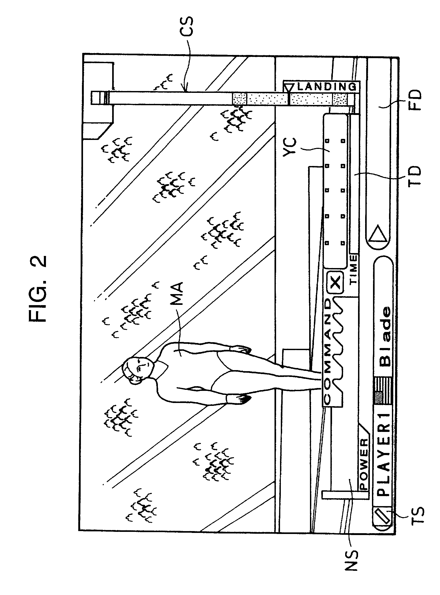 Video game device, technique setting method in video game, and computer readable recording medium storing technique setting program