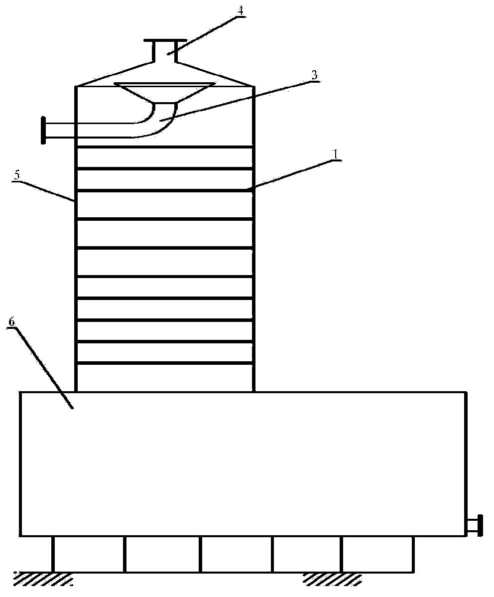 Lath type aeration oxidation device