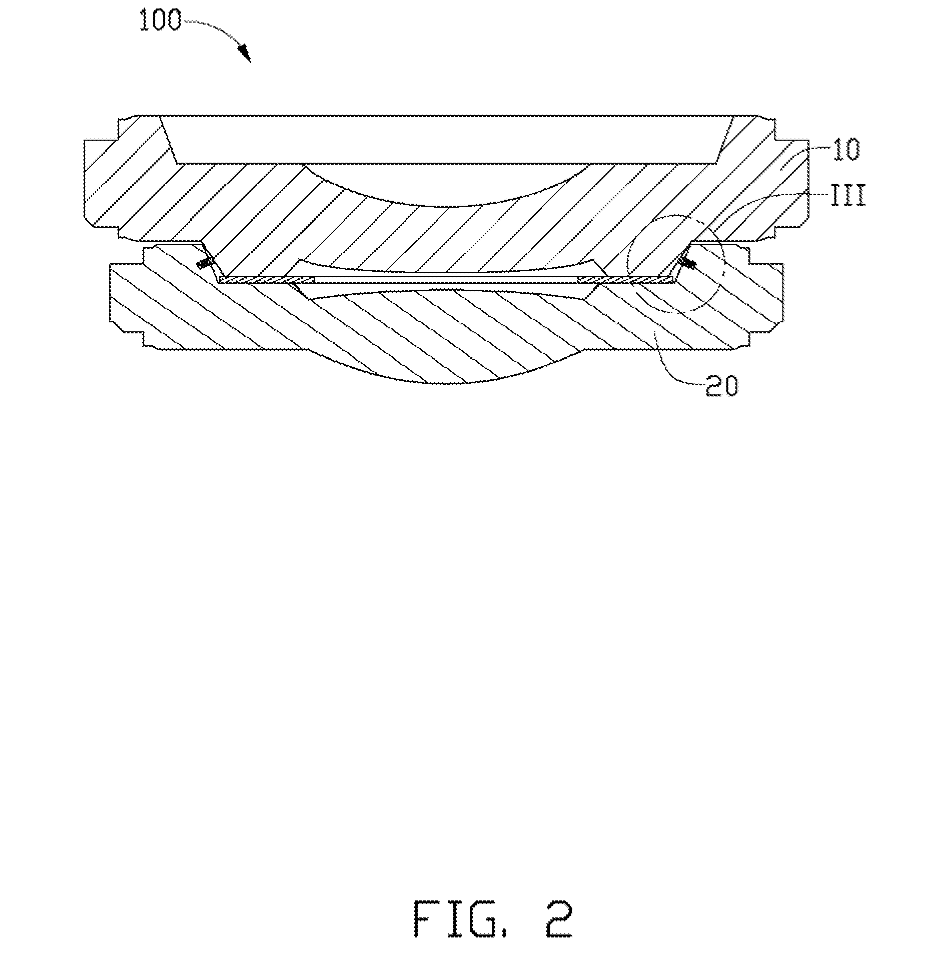 Lens arrangement and lens module using same