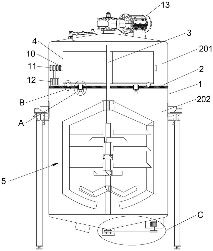 Preparation method of edible straw and raw material mixing device