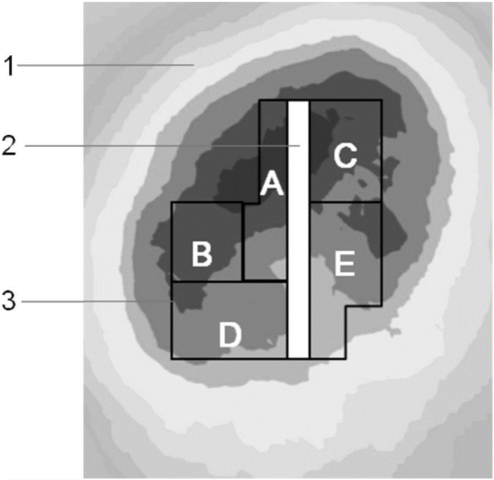 High-stress induced blasting ore caving method for deep stope